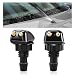 MUQIDA 2 PCS Front Windshield Washer Nozzles DoubleHole Windscreen Washer Sprayer Straight Column Jet Universal Front Windshield Wiper Nozzle Replacement Kit for Most Vehicles - Image 2