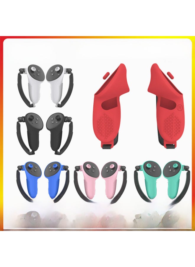 Generic Applicable To Meta Quest3 Protective Case Quest 3 Silicone Handle Non-slip Particle Protective Case Meta Accessories-Product Color:Hexagon-White  - Image 2