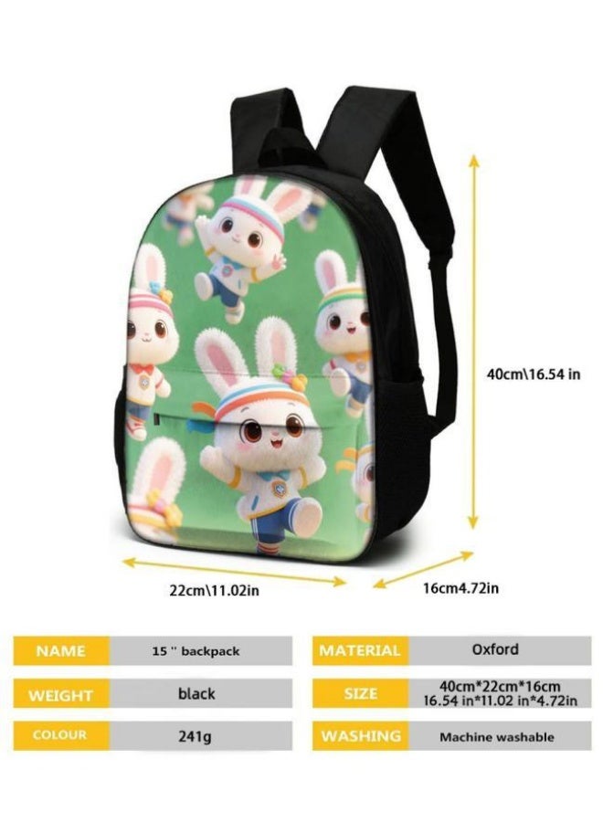 Bright Li Fire Unlock the new fashion of childish fun! Three-piece set of bags, cartoon elements for children and teenagers (students, children, friends' outings, mountain climbing, schooling, etc. can be used) - 43  - Image 5