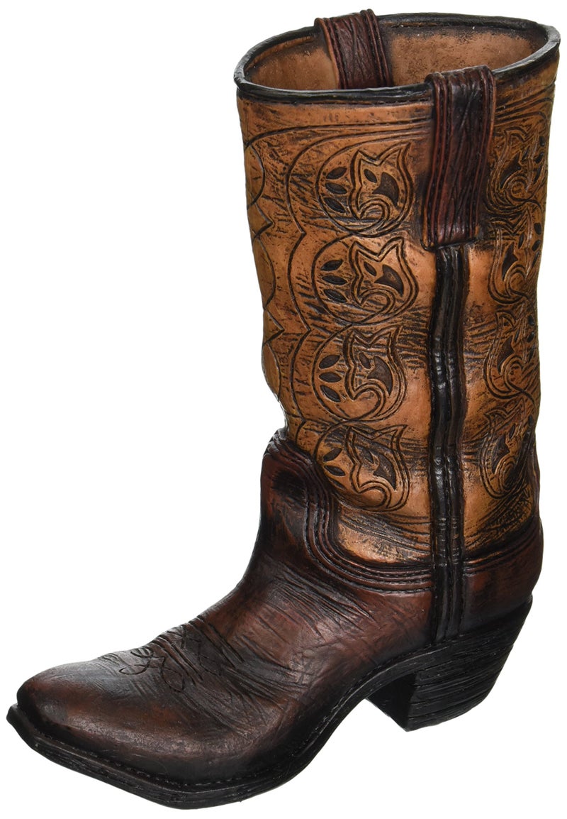 Burton & Burton Western Cowboy Boot Unique Vase for Home  Western Themed Events