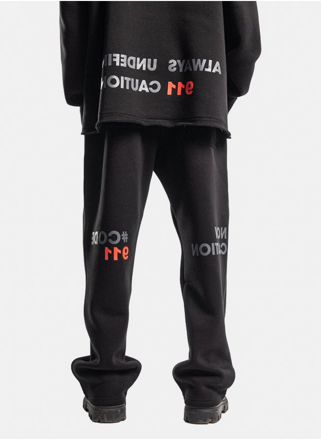 BLACK EDITION UNISEX UNDEFINED SWEATPANTS  - Image 4