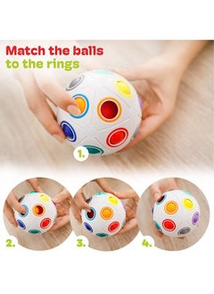 CUBIDI Original Big Rainbowball Puzzle Ball I Brain Teasers For Kids Ages 610 I For Boys And Girls 6+ Years I Ideal Travel Toy For Children  - Image 4