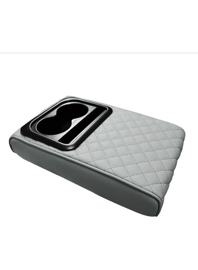 UShop U-Shop Car Armrest Cushion ✔ - Thick padding with compartments for cups and tissues, multi-color storage organizer, ideal for the car center console and driver comfort