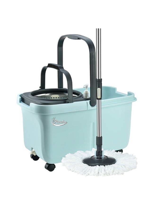 PAACHU 360° Spin Mop with Bucket – Durable Design, Adjustable Handle, Microfiber Pad-8L - Image 1