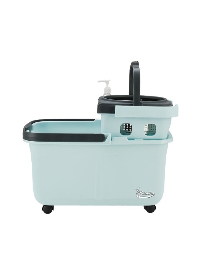 PAACHU 360° Spin Mop with Bucket – Durable Design, Adjustable Handle, Microfiber Pad-8L - Image 2