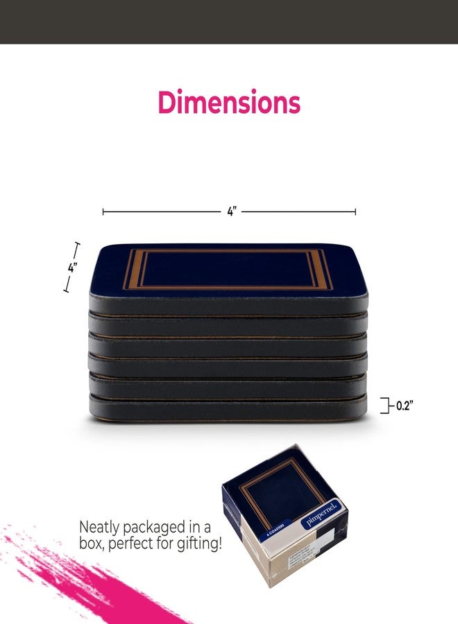 Pimpernel Classic Midnight Blue Coasters Set of 6 - Image 2
