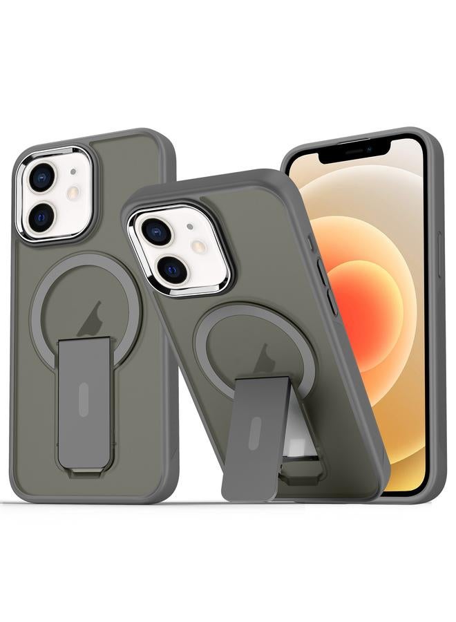 زبون جراب لهاتف iPhone 12 / 12 Pro مصنوع من مادة TPU الهجينة المصنوعة من الأكريليك مع حامل MagSafe - Image 1