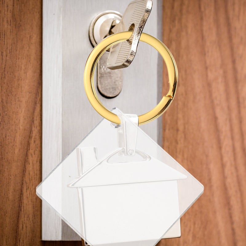 100pcs Blank Keychains Key Chain Key Pendant Key Decorations - Image 3