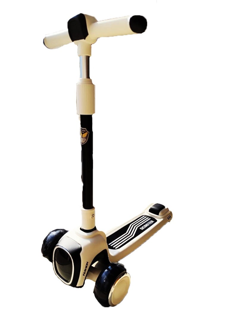 VLRA Skate Scooter for Kids, 3 Wheel Kids Scooter, Kick Scooter with Fold-able & Height Adjustable Handle, LED & Brake, Runner Scooter for Kids Age 2-10 Years - Image 2