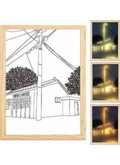 OPULENCE Led Art Painting Elegant Light Glow Wall Art Illuminated Painting Photo Shadow Frame Wall Bedroom Living Room Home Decor Photo Behind Picture  - Image 1