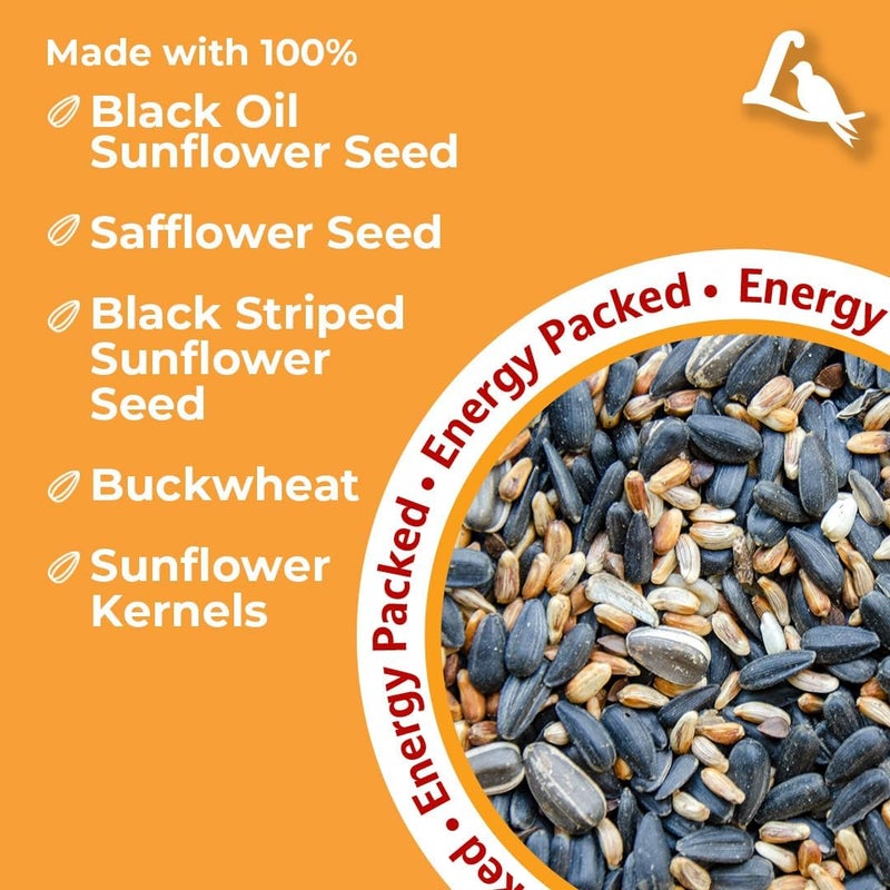 Lyric Cardinal Wild Bird Seed - Sunflower & Safflower Premium Bird Food Mix for Cardinals, Grosbeaks & Blue Jays - 3.75 lb bag - Image 4