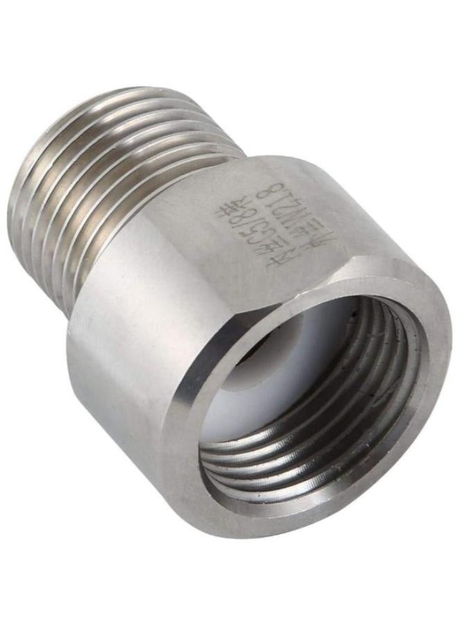 CO2 Cylinder Adapter Connector Converter for Aquarium (Female G5/8 to Male W21.8) - Image 1