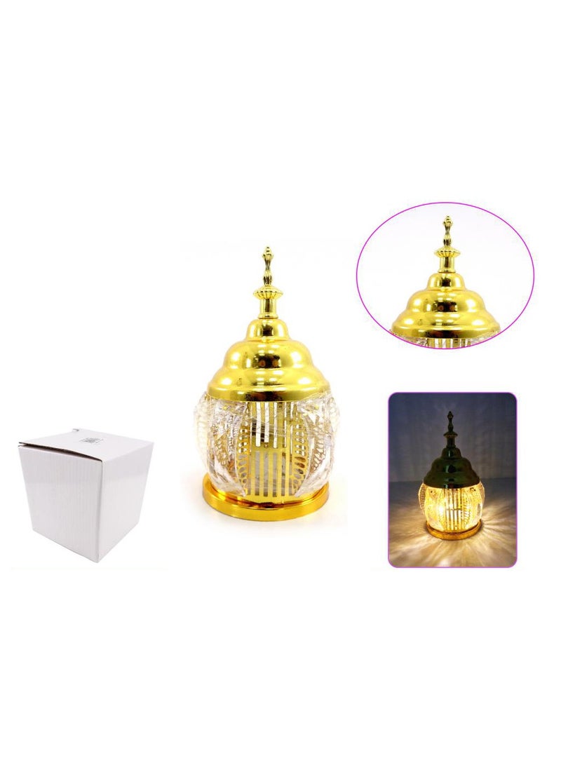 PARTY FUN Metal Lantern With LED 12x20cm of Illuminating Elegance - Image 3