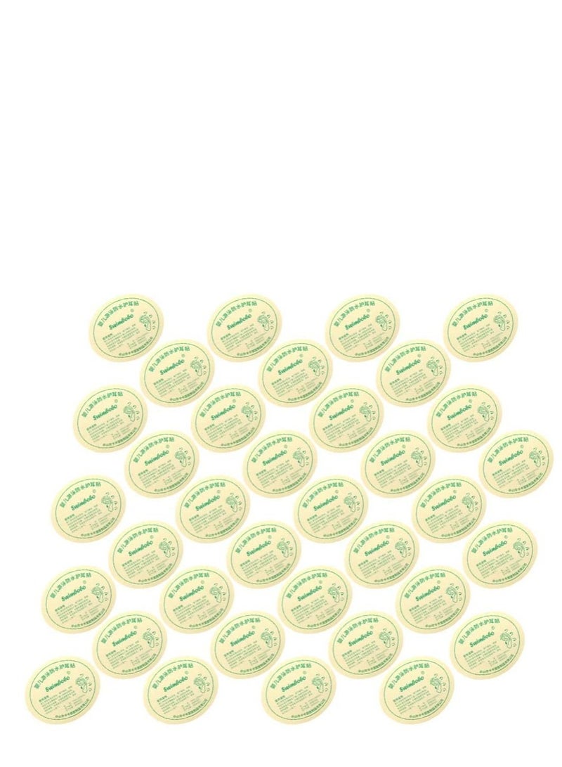 SYOSI ULTNICE 1 Box Bathing Baby Ear Sticker Waterproof Newborns Swimming Earplugs Ear Protector Salon Hairstyle Ear Covers for Hair Dye Shower Bathing (Transparent) - Image 2