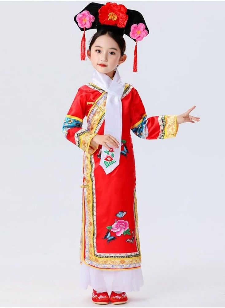 Al Aoyama - Children's ancient princess costume, girls' Qing Dynasty imperial concubine palace performance costume - Image 1
