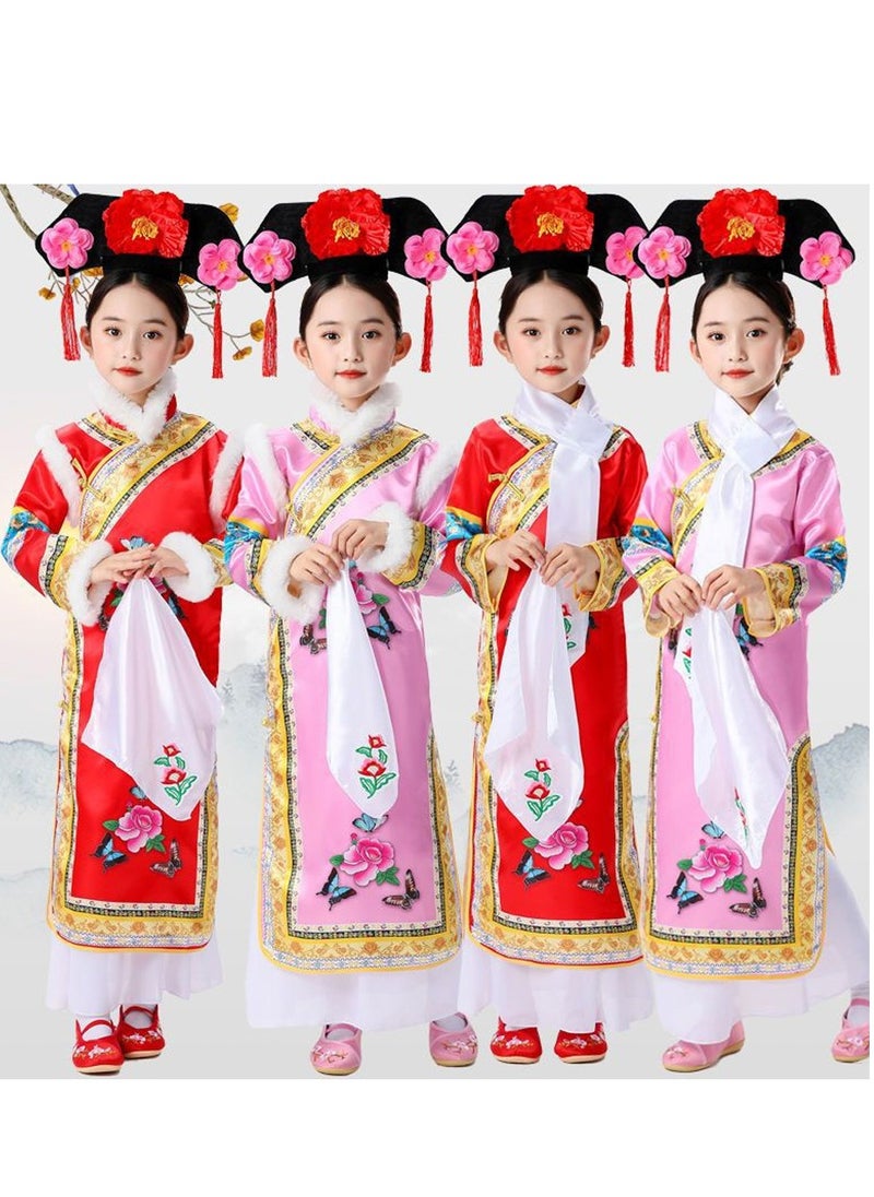 Al Aoyama - Children's ancient princess costume, girls' Qing Dynasty imperial concubine palace performance costume - Image 1