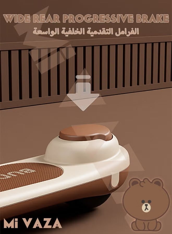 مي فازا سكوتر ثلاثي العجلات للأطفال مع عجلات LED مضيئة للأطفال الصغار من البنات والأولاد، 3 ارتفاعات قابلة للتعديل، إمالة للتوجيه، سطح عريض للغاية، عجلات مضيئة للأطفال من سن 3 إلى 6 سنوات - Image 5