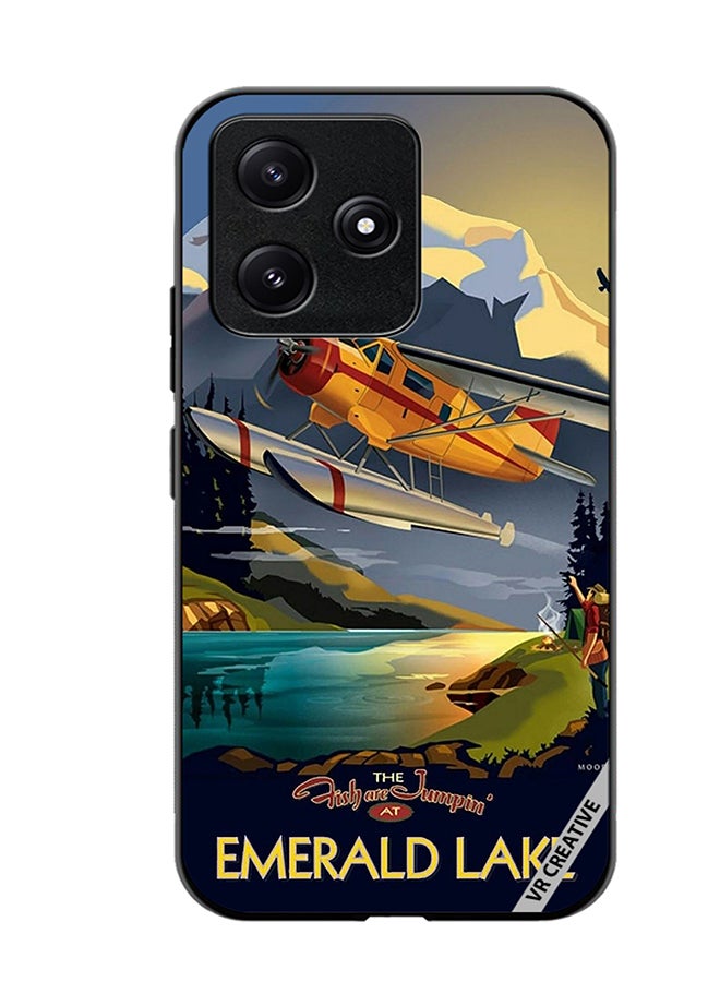 VR CREATIVE Protective Case Cover For Xiaomi Poco M6 Pro 5G Emerald Lake Design Multicolour - Image 1