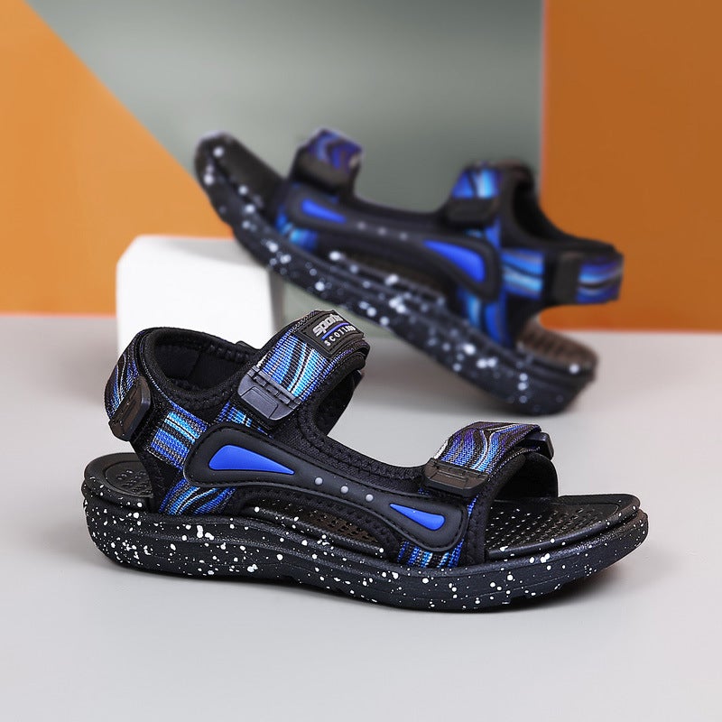 Children'S Sandals For Middle School Students Comfortable All-Match Sports Shoes Anti-Slip Beach Men - Image 3