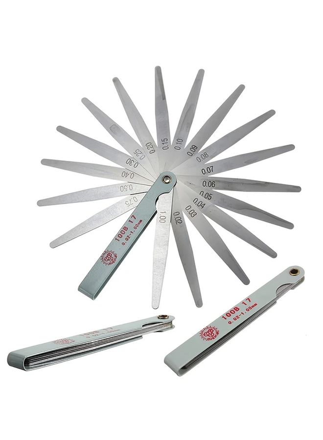 1 Set Carbon Steel Metric Feeler Gauge Precision Thickness Measurement Tool - Image 1