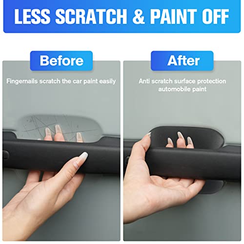 LitMiRaCle Car Door Bowl Scratch Protector for Ford Bronco, Exterior Door Handle Bowl Cover Protection Trim Accessories Compatible with Ford Bronco 2021 2022 2023 2024 4 Doors, Black, ABS Plastic - Image 2