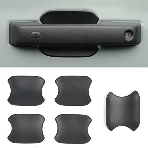 LitMiRaCle Car Door Bowl Scratch Protector for Ford Bronco, Exterior Door Handle Bowl Cover Protection Trim Accessories Compatible with Ford Bronco 2021 2022 2023 2024 4 Doors, Black, ABS Plastic - Image 1