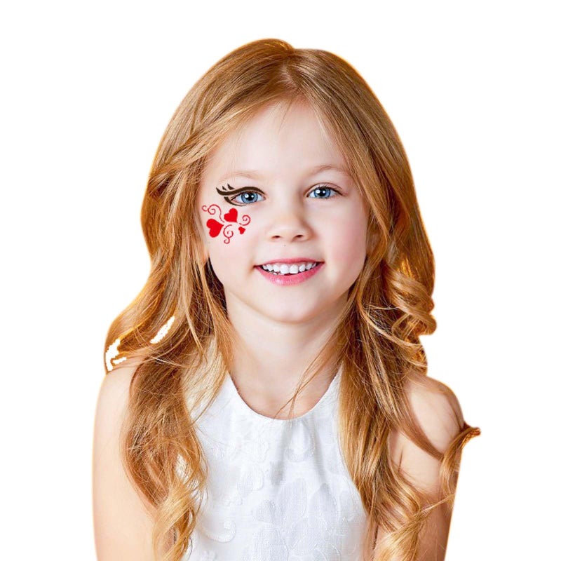 Twpribarn 28 Pcs Face Paint Stencils Kit - Reusable Face Tattoo & Body Makeup Painting Templates for Kids & Adults - Mix01 - Image 3