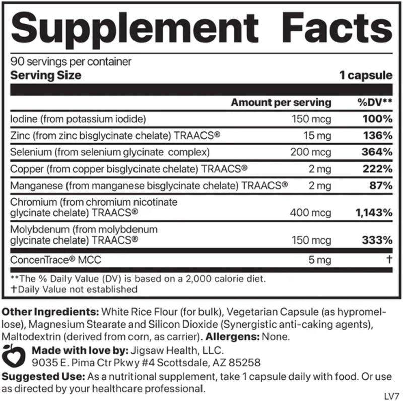 Jigsaw Health Multi Mineral Essential Blend, 90 Capsules - Image 2