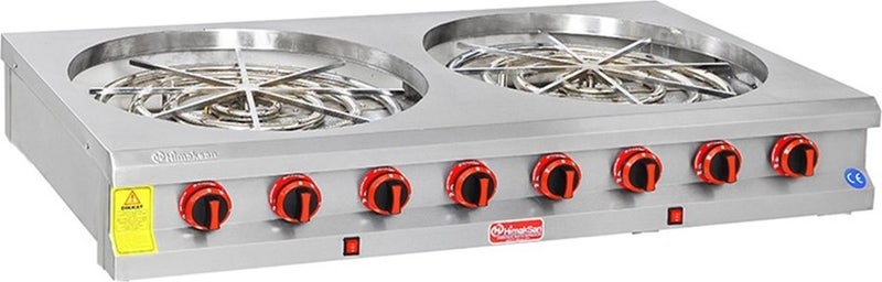 Himaksan Industrial LPG Cylinder Counter Top Motorized Pastry Cooking Stove 