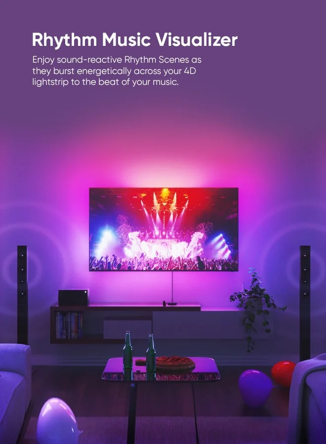 Nanoleaf LED Lightstrip 5.2M Kit, 4D TV Screen Mirror Camera | Backlight for up to 85" TV Monitor, Camera Mount, WiFi Smart LED, Music React, works w/Apple HomeKit, Alexa, Google, etc, Mirror TV Screen Colours