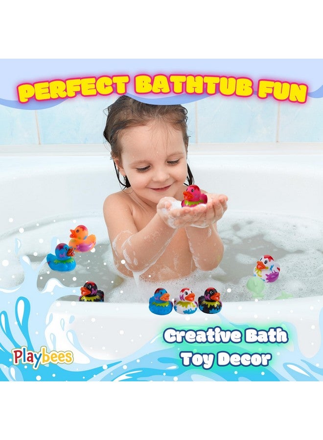 Playbees Splat Jeep Ducks for Ducking - 12 Pack - Duck Duck Jeep Rubber Ducks for Mini Baby Stocking Stuffers, Stress Relief, Bath Toy, Christmas Duck Toys - Image 5