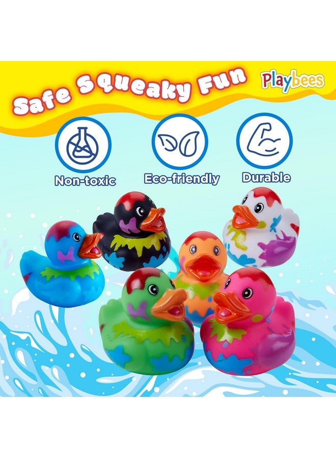 Playbees Splat Jeep Ducks for Ducking - 12 Pack - Duck Duck Jeep Rubber Ducks for Mini Baby Stocking Stuffers, Stress Relief, Bath Toy, Christmas Duck Toys - Image 3