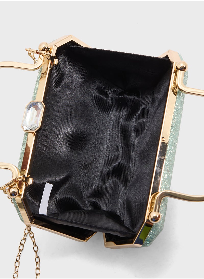 Ella Limited Edition Ladies Sparkly Clutch Bag  - Image 5