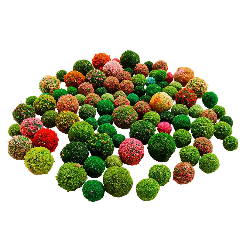 Warmtree 90 Pcs Mixed Bush Trees Model Trees Miniature Vegetation Groups Shrubs Railway Model Architecture Trees Railroad Accessories Mini Trees for Crafts Diorama - Image 2