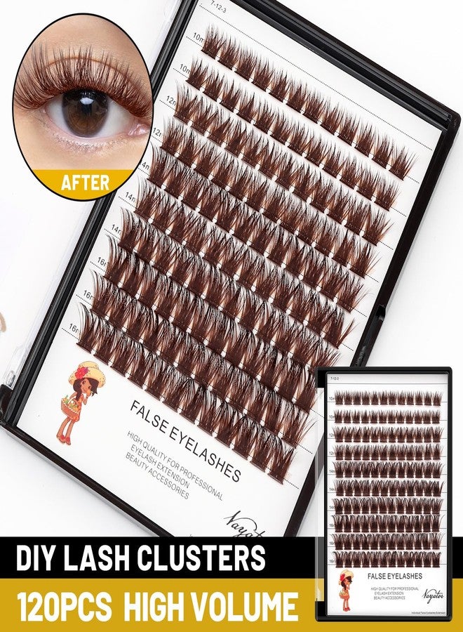 فاياتور مجموعة رموش VAYATOR الملونة، بني فاتح، بني غامق، بني أسود، مجموعات رموش صناعية بألوان متنوعة، مكياج احترافي، مجموعة رموش، وصلات رموش مطعمة (بني غامق - 10-12-14-16 مم مختلطة) - Image 5