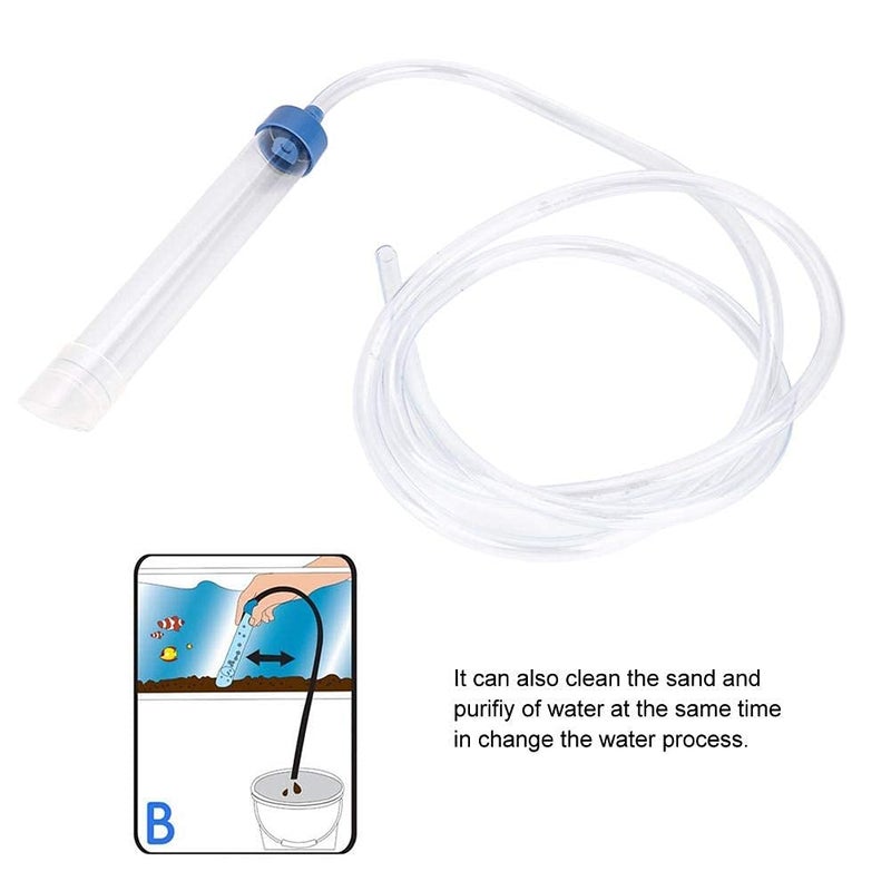 Hffheer Fish Gravel Cleaner Aquarium Vacuum Siphon Fish Drainer Aquarium Water Change Tool Water Changer for Small Fish - Image 5