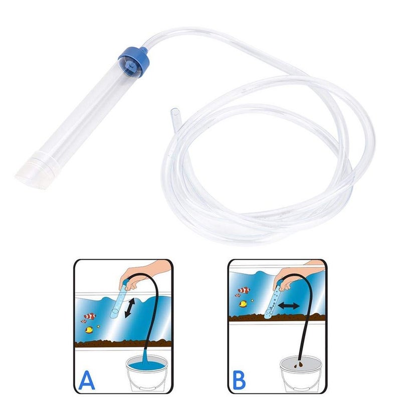 Hffheer Fish Gravel Cleaner Aquarium Vacuum Siphon Fish Drainer Aquarium Water Change Tool Water Changer for Small Fish - Image 3