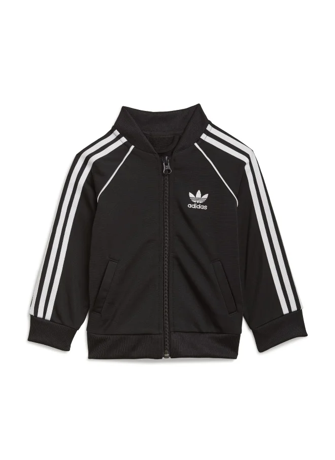 اديداس اوريجينالز adidas SST TRACKSUIT Black Originals Kids SUITS