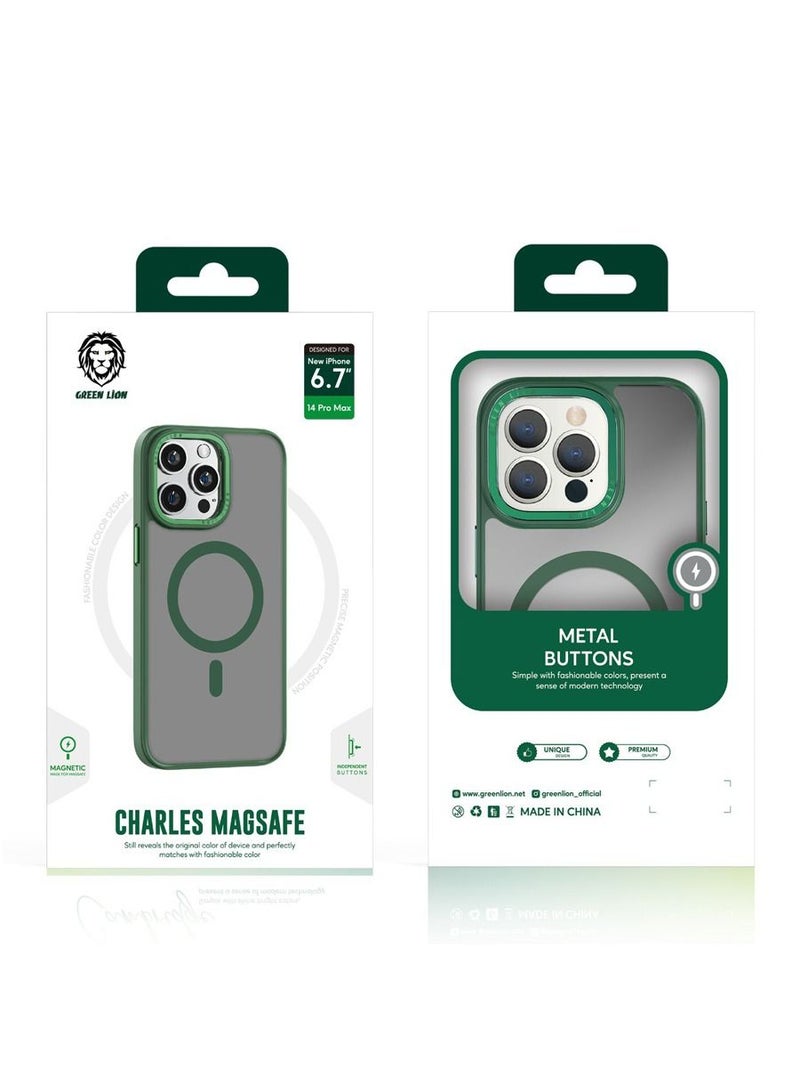 Green Lion Charles Magsafe Case for iPhone 14 Pro ( 6.1" ) - Blue - Image 2
