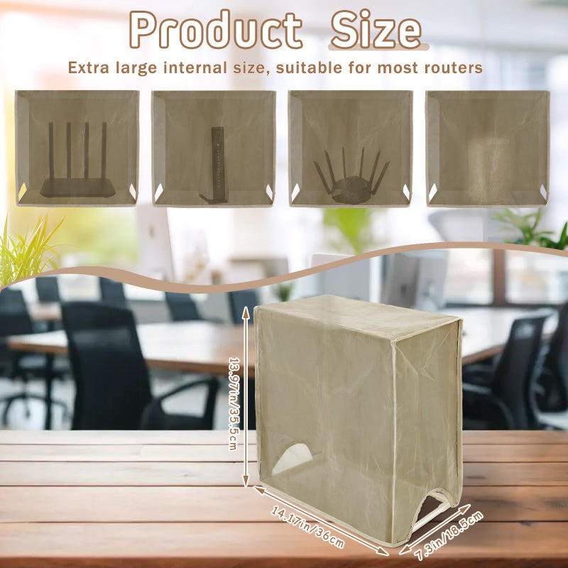 Otoolling Large WiFi Router Cover, Smart Meter Cover Block 90% of WiFi Router EMF and 5G Electric Meter Faraday Cage Protection - Image 2