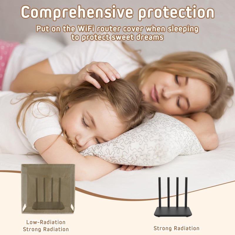 Otoolling Large WiFi Router Cover, Smart Meter Cover Block 90% of WiFi Router EMF and 5G Electric Meter Faraday Cage Protection - Image 4
