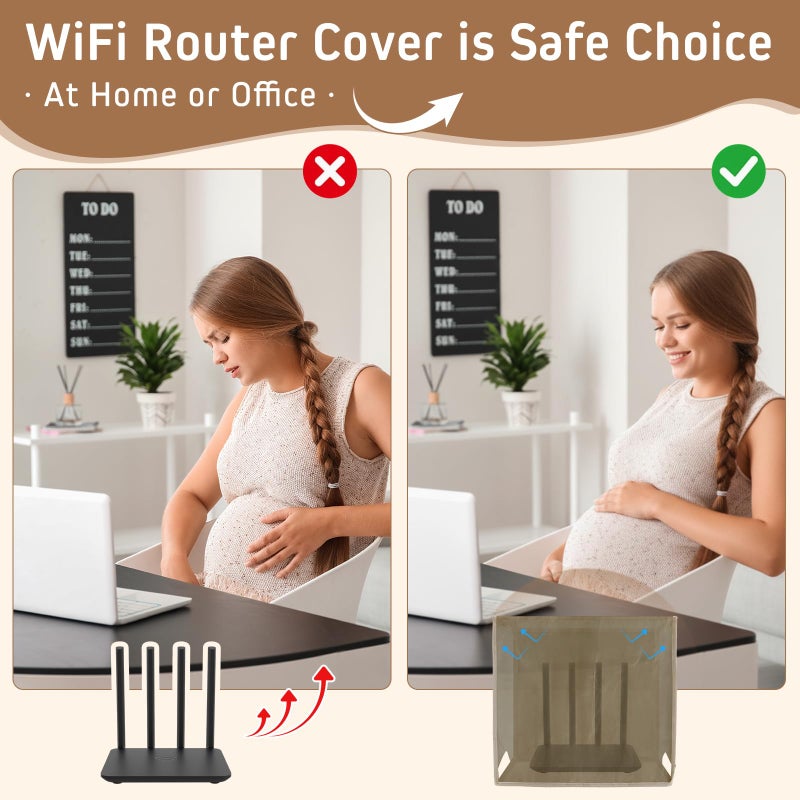 Otoolling Large WiFi Router Cover, Smart Meter Cover Block 90% of WiFi Router EMF and 5G Electric Meter Faraday Cage Protection - Image 5