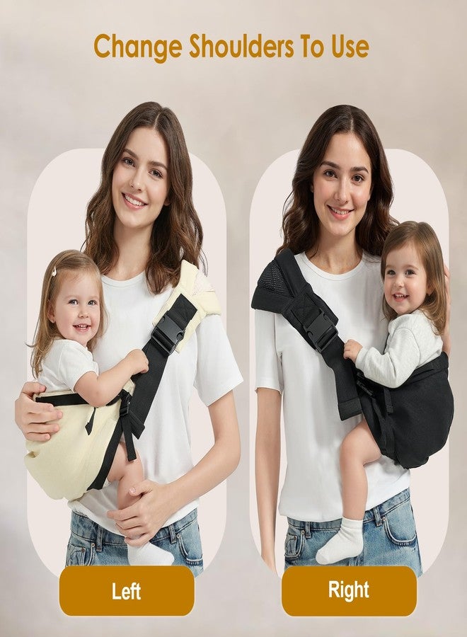MISSWISDOM Toddler Sling Carrier, Adjustable Baby Carrier Sling 8-40 lbs, Lightweight Toddler Carrier Baby Sling Carrier, Toddler Hip Carriers One Size Fits All, Black - Image 5
