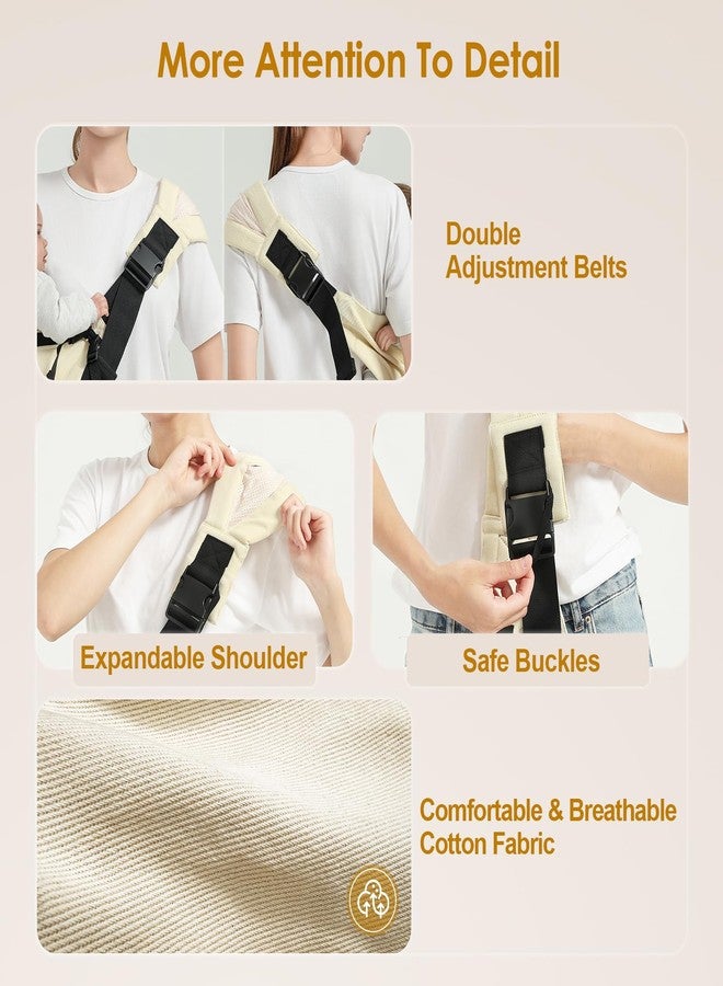 MISSWISDOM Toddler Sling Carrier, Adjustable Baby Carrier Sling 8-40 lbs, Lightweight Toddler Carrier Baby Sling Carrier, Toddler Hip Carriers One Size Fits All, Black - Image 4