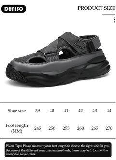 DUNISO Men's Sport Sandals Summer Outdoor Hiking Sandals Closed Toe Athletic Lightweight Trail Walking Casual Sandals Water Shoes For Indoor Outdoor  - Image 4