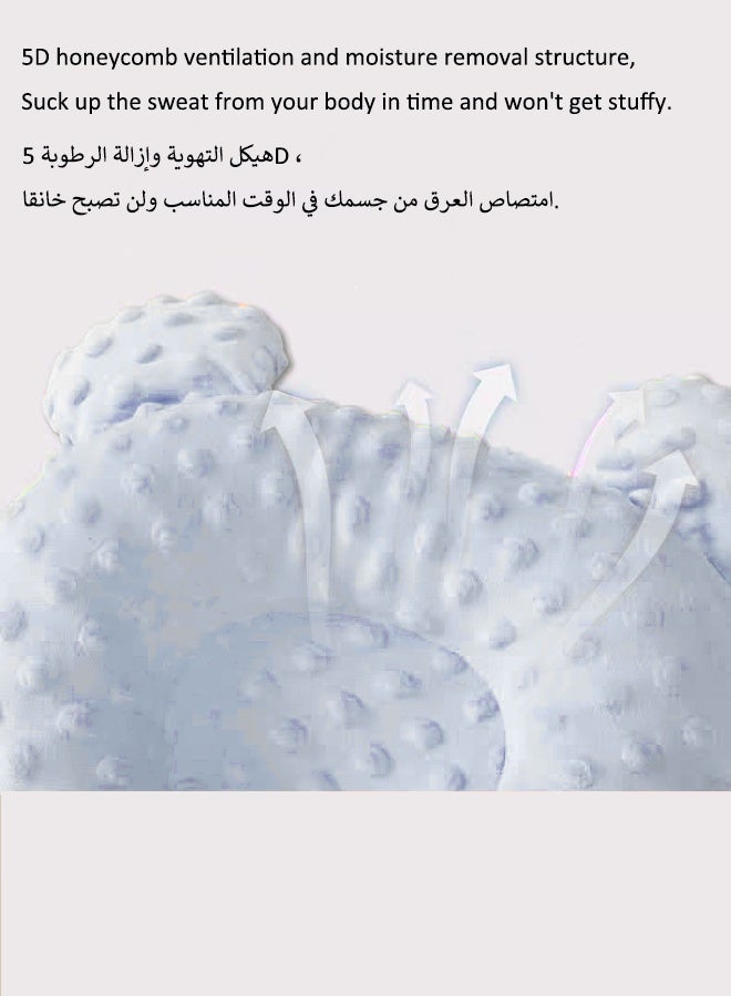 وسادة رقبة الطفل، وسادة تشكيل رأس الطفل، وسادة من الإسفنج الذكي، تمنع وتصحح إمالة الرأس، مناسبة للمواليد الجدد. - Image 4