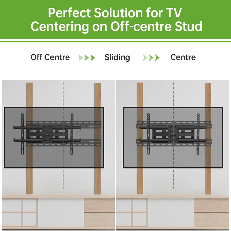 USX MOUNT TV Mount Extension Bracket for Televison Wall Plate, Fitting 16-24 inch Wood Stud and Easy for TV Centering, Max Loading Capacity 154LBS, XAS702 - Image 2