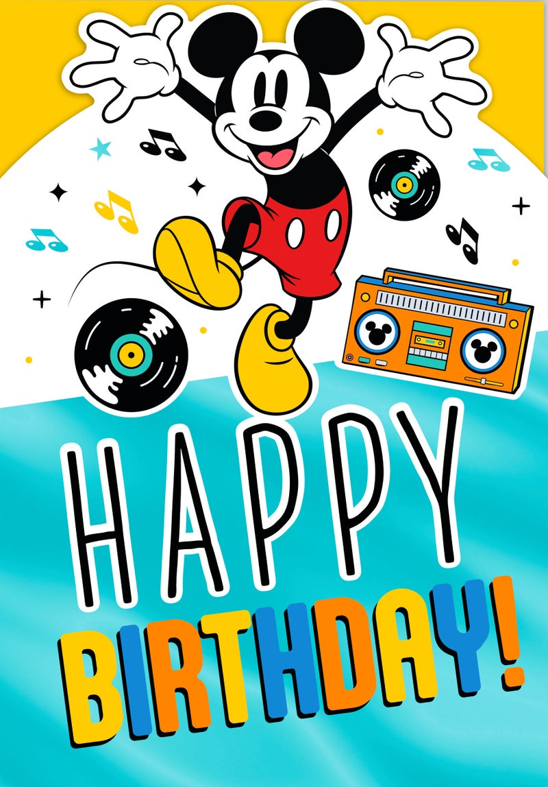 Hallmark Happy Birthday Disney Mickey Mouse Greeting Card - Image 1