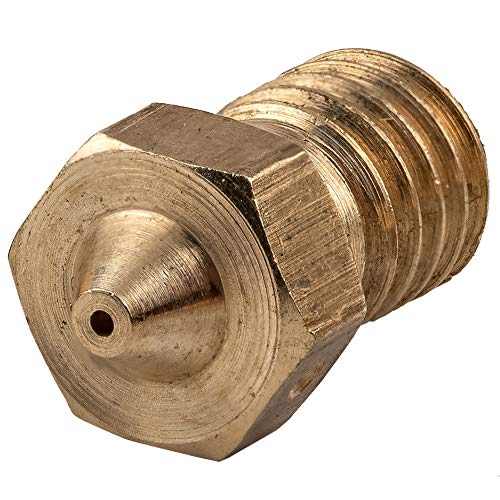 TESSERACT 0.6mm Extruder Nozzle For 3D Printer | V6 Type Brass Nozzle for 3D Printing | Made in India Compatible With E3D V6 And E3D V5 J-Head Hotend And M6 Threaded Extruder (Qty- 3 Nozzles V6 0.6mm) - Image 2