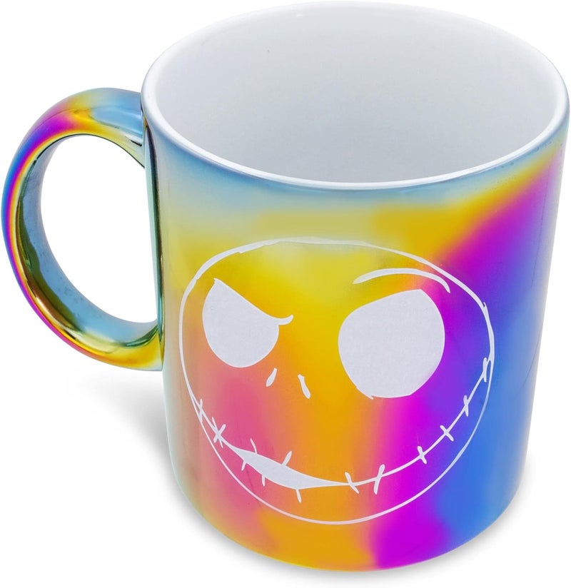 Toynk The Nightmare Before Christmas Disney Jack Skellington Iridescent Electroplated Ceramic Mug  Large 20Ounce Coffee Cup - Image 3